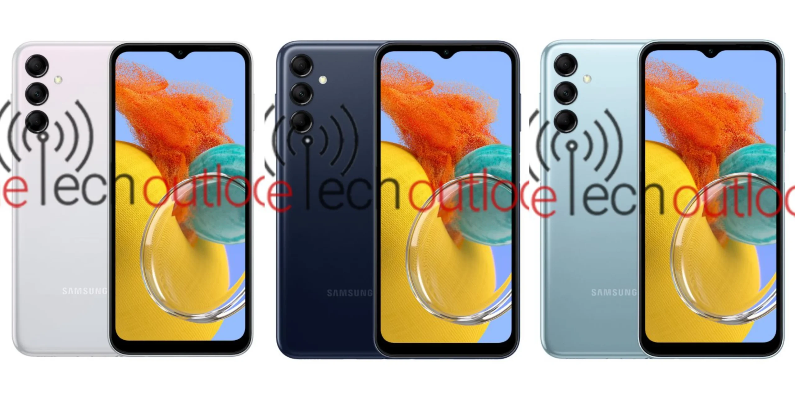 Leaked Galaxy M14 5G renders show three color variants