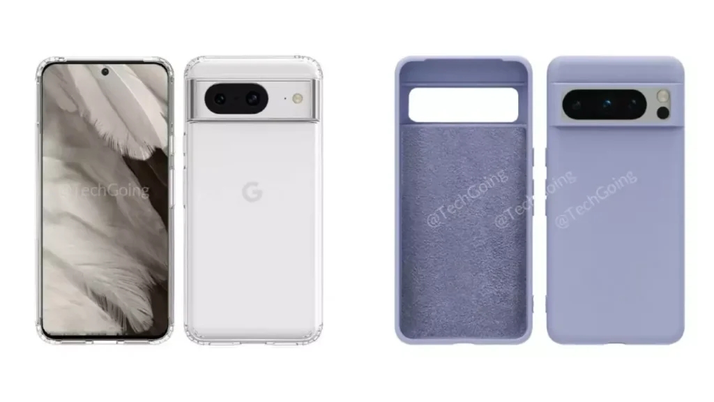 Google Pixel 8 cases show online