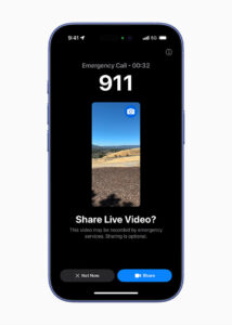 Apple iPhone 16 Emergency SOS Live Video