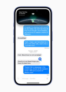 Apple iPhone 16 Messages via satellite