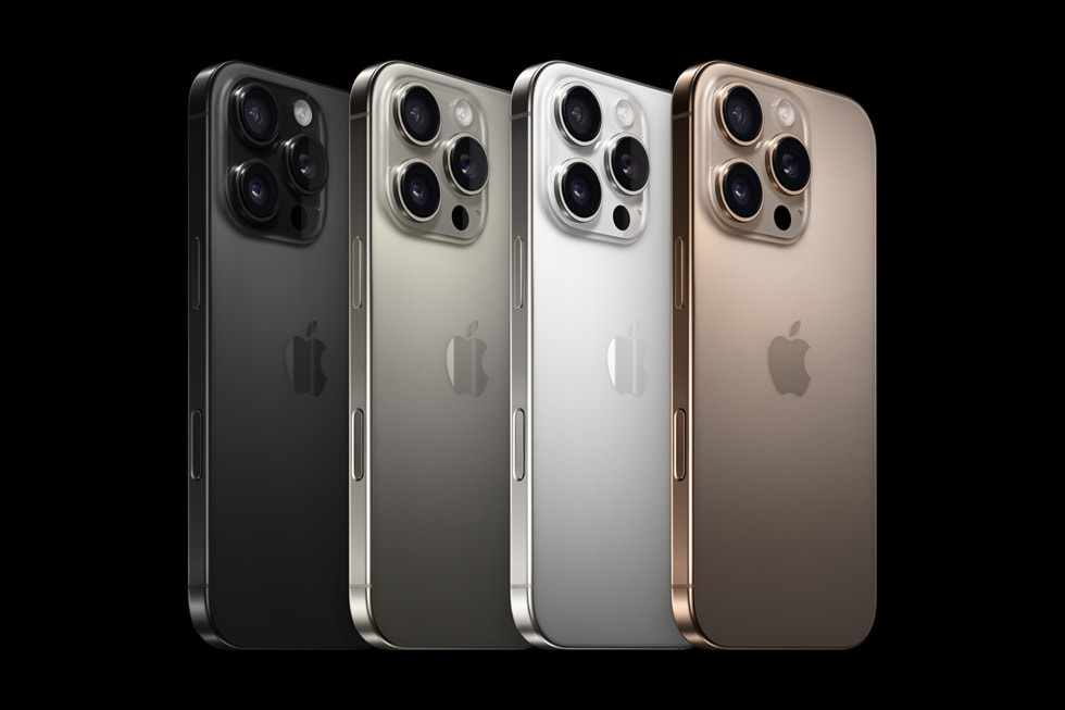 Apple iPhone 16 Pro finish lineup